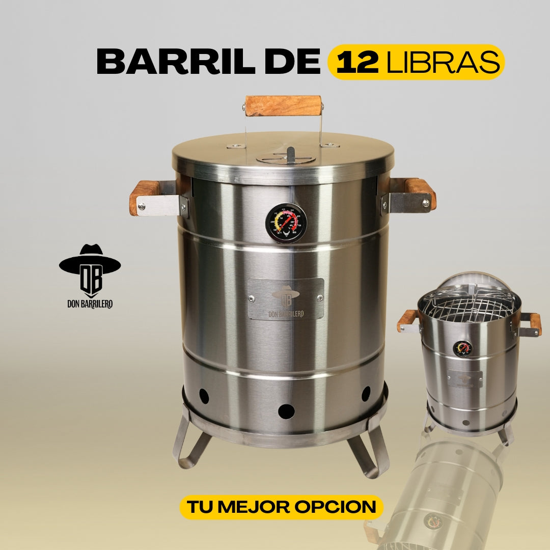 Combo Barril Asador 10 Libras